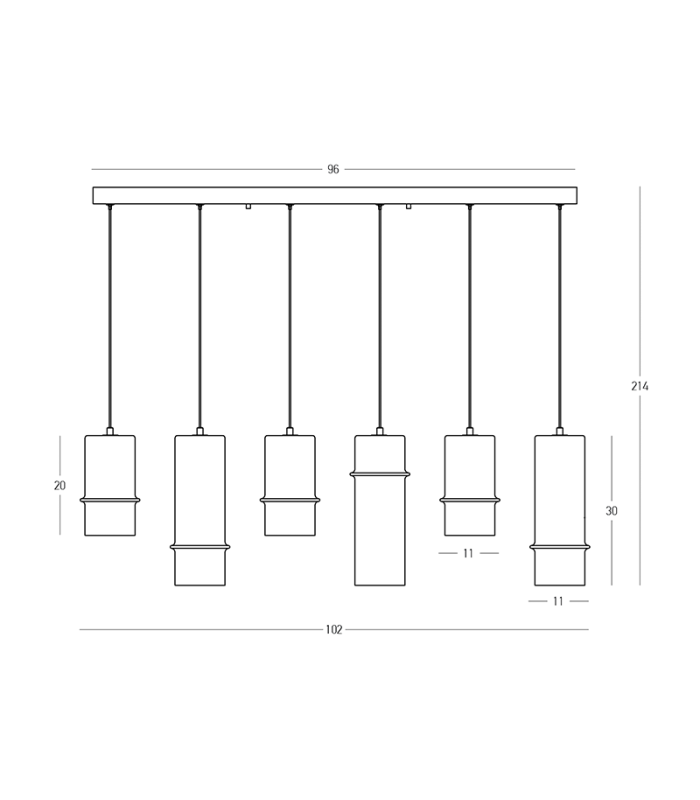 Louvaras 
Bar Pendant Ceiling Light Sandy Black-Smoked Glass LED 3000K Dimmable-3