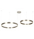 Zorya 60cm + 80cm Pendant Ceiling Light Electroplate Brushed Nickel LED 3000K Dimmable-1