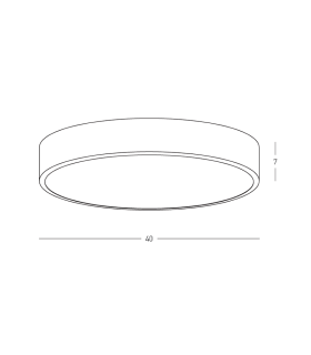 Sylas Integrated Led Semi Flush Ceiling Light White Mat LED 3000K Dimmable-2