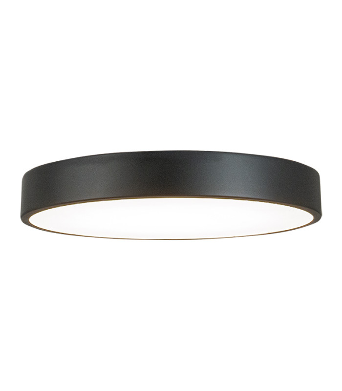 Sylas Integrated Led Semi Flush Ceiling Light Black Matt LED 3000K Dimmable-1
