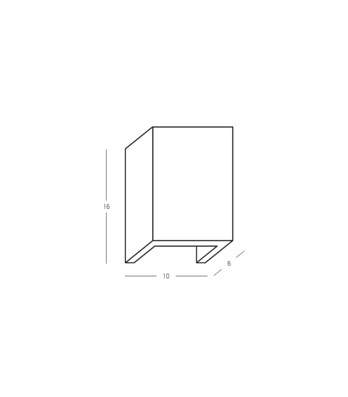 Kaelis Up & Down Wall Lamp Pure White LED 3000K 5W-4