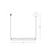 Malia 52.4cm Bar Pendant Ceiling Light Sandy Black-Natural Alabaster LED 3000K-4