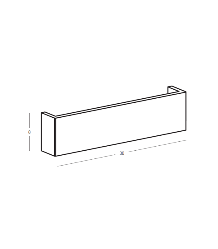 Kaelis Up & Down Wall Lamp Pure White LED 3000K 8.25W-5