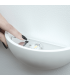 Kaelis Flush Wall Uplighter Pure White LED 3000-4000K-4