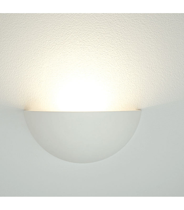 Kaelis Flush Wall Uplighter Pure White LED 3000-4000K-5