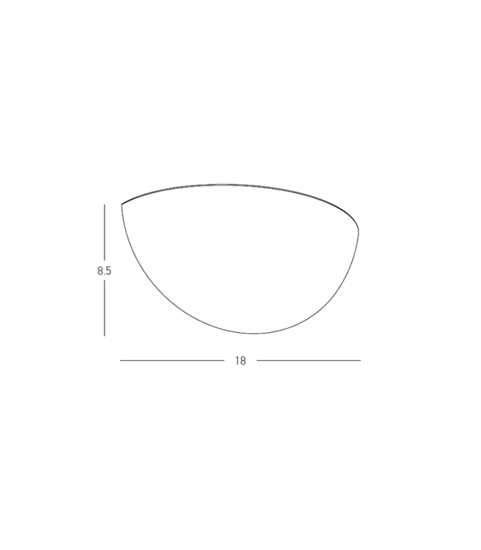 Kaelis Flush Wall Uplighter Pure White LED 3000-4000K-6