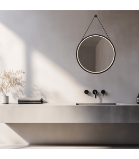 Reflect Illuminated Bathroom Mirror Black Matt LED 3000-4000K IP44 Touch Dimmable-2