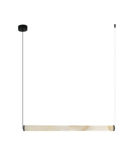 Malia 69.4cm Bar Pendant Ceiling Light Sandy Black-Natural Alabaster LED 3000K-1