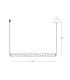 Malia 69.4cm Bar Pendant Ceiling Light Sandy Black-Natural Alabaster LED 3000K-5