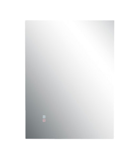 Reflect Rectangle Illuminated Bathroom Mirror Mirrored LED 3000-4000K IP44 Touch Dimmable-1