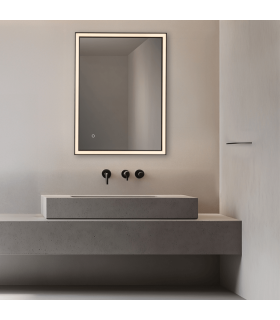 Reflect Illuminated Bathroom Mirror Black Matt LED 3000-4000K IP44 Dimmable-2