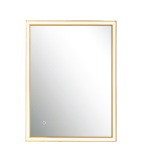 Reflect 80cm Illuminated Bathroom Mirror Anodized Gold LED 3000-4000K IP44 Touch Dimmable-1