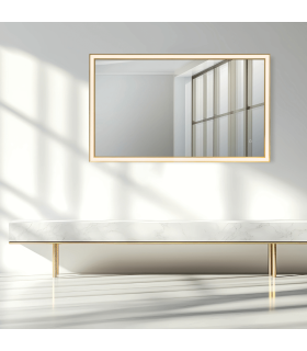 Reflect 120cm Illuminated Bathroom Mirror Anodized Gold LED 3000-4000K IP44 Touch Dimmable-2