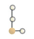 Ventus Integrated Led Wall Lamp Sandy Black-Gold Matt 3xG9-1