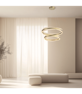 Thalora Pendant Ceiling Light Brushed Gold LED 3000K Dimmable-2