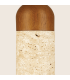 Zambelis Slim Pendant Ceiling Light Natural Stone-Brown Wood 1xGU10-3