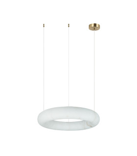 Mandra 34cm Pendant Ceiling Light Brass-Natural Alabaster LED 3000K Dimmable-1