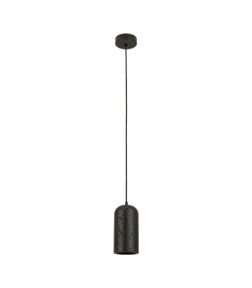 Zambelis Slim Pendant Ceiling Light Black 1xE27-1