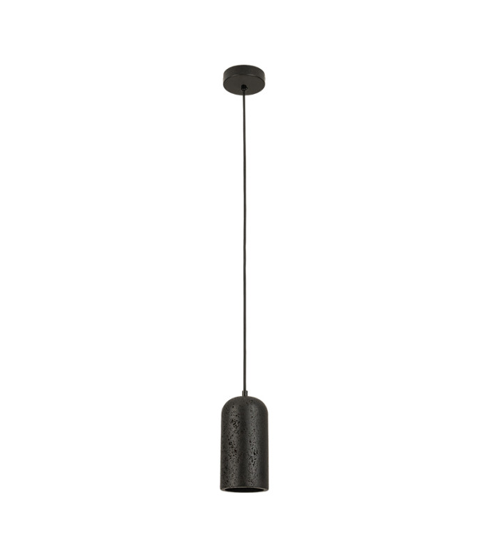 Zambelis Slim Pendant Ceiling Light Black 1xE27-1