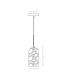 Zambelis Slim Pendant Ceiling Light Black 1xE27-4