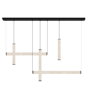 Aurista Bar Pendant Ceiling Light Sandy Black-Natural Alabaster LED 3000K Dimmable-1
