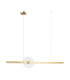 Auris Bar Pendant Ceiling Light Gold-Clear Glass LED 3000K Dimmable-1
