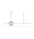 Auris Bar Pendant Ceiling Light Black-Smoked Glass LED 3000K Dimmable-3