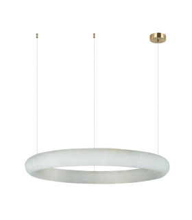 Mandra 64cm Pendant Ceiling Light Brass-Natural Alabaster LED 3000K Dimmable-1