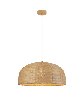 Patras 53cm Dome Pendant Ceiling Light Natural-Brown Beige 1xE27-1