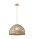 Patras 50cm Dome Pendant Ceiling Light Natural-Brown Beige 1xE27-1