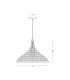 Patras 48cm Dome Pendant Ceiling Light Natural-Brown Beige 1xE27-3