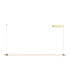 Zambelis Bar Pendant Ceiling Light Brushed Gold LED 3000K Dimmable-1