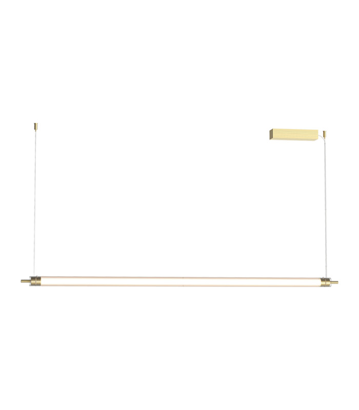 Zambelis Bar Pendant Ceiling Light Brushed Gold LED 3000K Dimmable-1