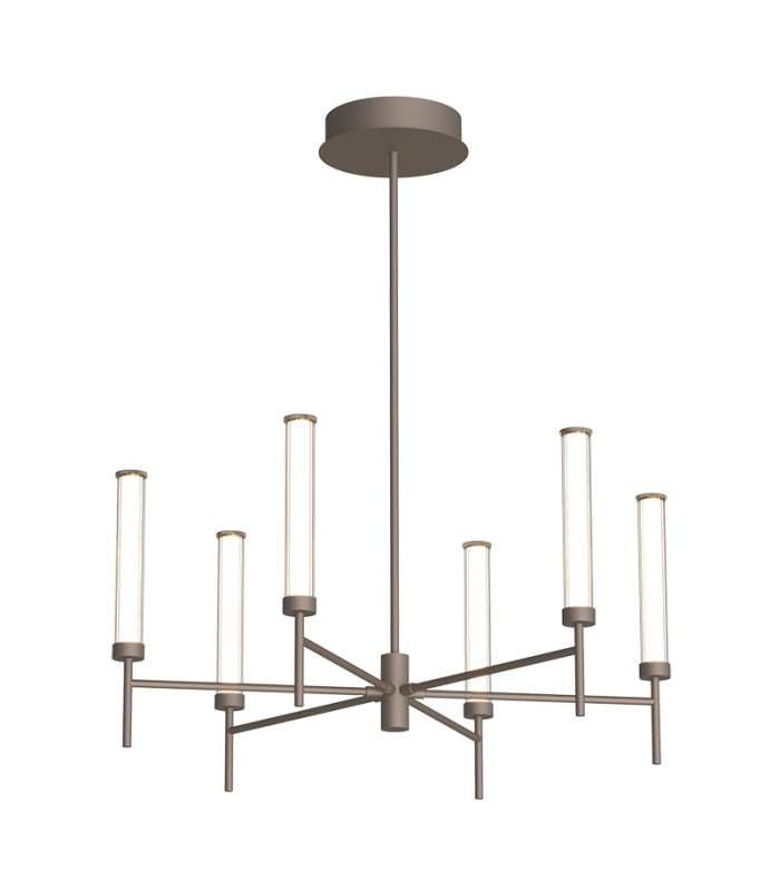Valtia Multi Arm Pendant Ceiling Light Brushed Coffee LED 3000K Dimmable-1