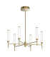 Valtia Multi Arm Pendant Ceiling Light Brushed Gold LED 3000K Dimmable-1