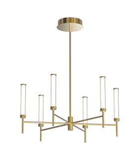 Valtia Multi Arm Pendant Ceiling Light Brushed Gold LED 3000K Dimmable-1