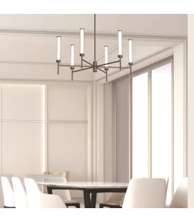 Valtia Multi Arm Pendant Ceiling Light Brushed Coffee LED 3000K Dimmable-2