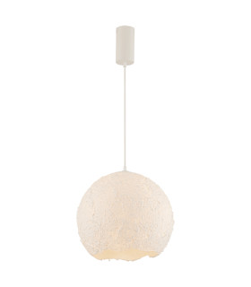 Zambelis Dome Pendant Ceiling Light White 1xE27-1