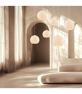 Zambelis Dome Pendant Ceiling Light White 1xE27-2
