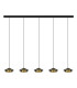 Selira Bar Pendant Ceiling Light Sandy Black-Brushed Gold LED 3000K-1
