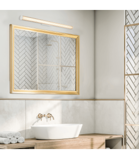 Zambelis Bathroom Over Mirror Light Sandy White LED 3000-4000K IP44-2