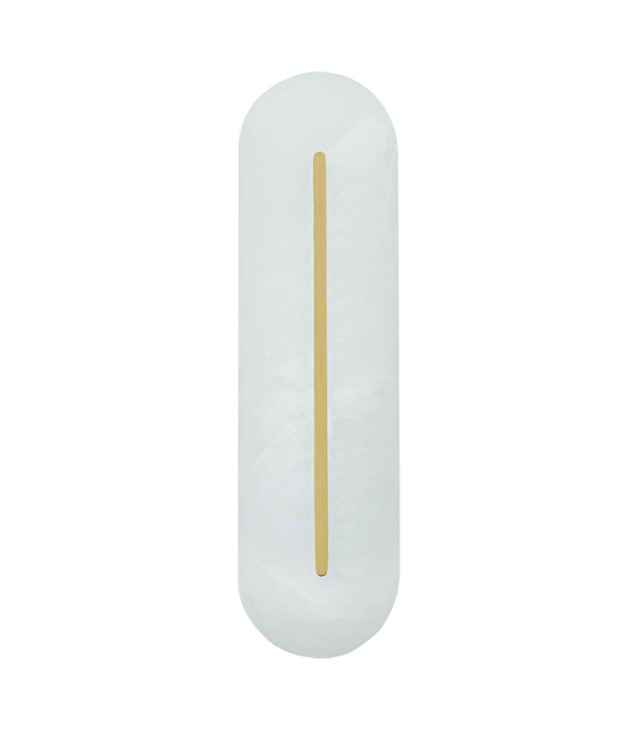 Liora 14W Integrated Led Wall Lamp Brass-Natural Alabaster LED 3000K Dimmable-1
