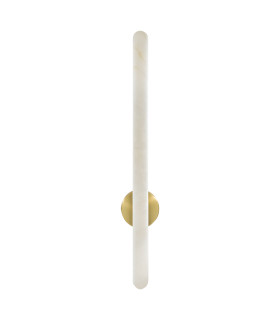 Liora 19W Integrated Led Wall Lamp Brass-Natural Alabaster LED 3000K Dimmable-1