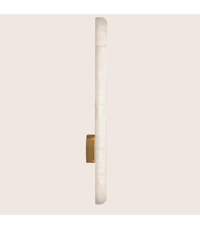 Liora 19W Integrated Led Wall Lamp Brass-Natural Alabaster LED 3000K Dimmable-3