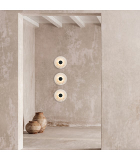 Maroni 
Integrated Led Wall Lamp Black Matt-Natural Alabaster LED 3000K-2