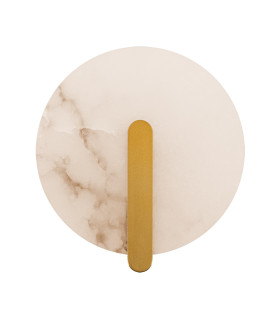 Maroni Integrated Led Wall Lamp Brass-Natural Alabaster LED 3000K-1