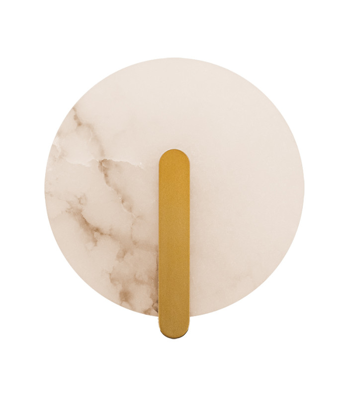 Maroni Integrated Led Wall Lamp Brass-Natural Alabaster LED 3000K-1