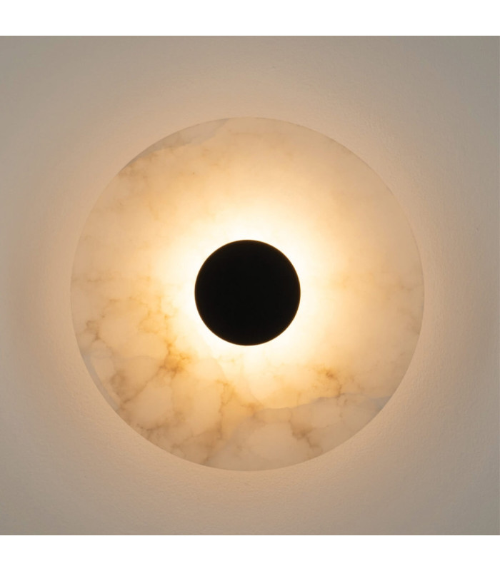 Maroni 
Integrated Led Wall Lamp Black Matt-Natural Alabaster LED 3000K-3