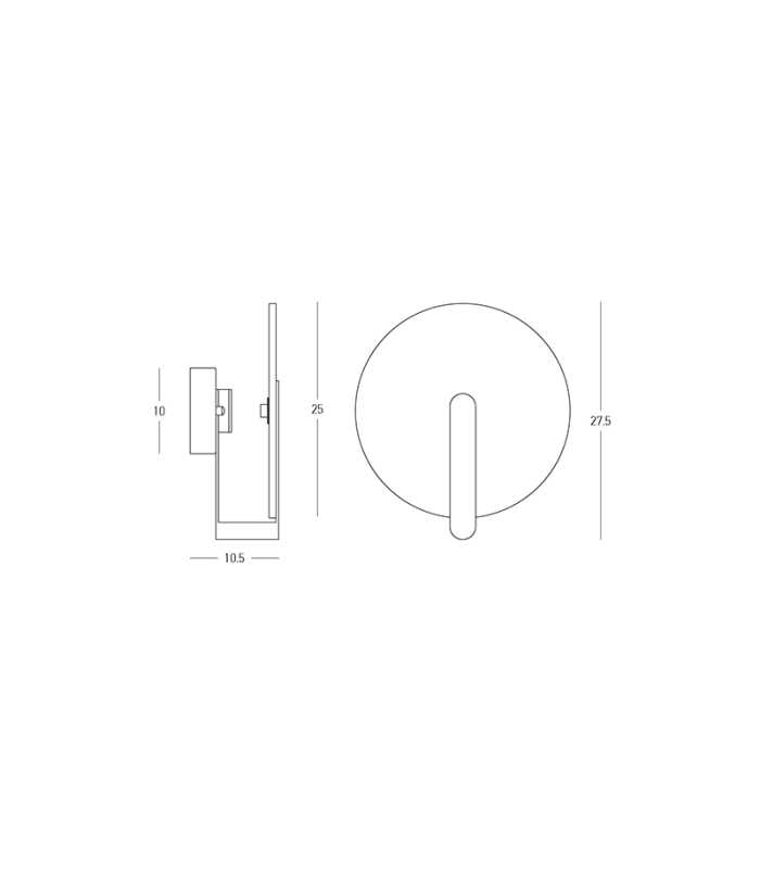 Maroni Integrated Led Wall Lamp Brass-Natural Alabaster LED 3000K-5