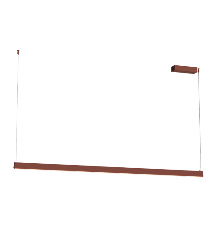 Messaria Bar Pendant Ceiling Light Sandy Brick Red LED 3000K Dimmable-1